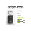 Obraz 3/6 - Rýchla nabíjačka Green Cell GaN PowerGaN 2x USB-C PD + 1x QC 3.0 65W EU (čierna)