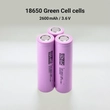 Kép 3/4 - 50 db Green Cell Li-Ion INR1865026E ICR18650-26J 3.6V 2600mAh újratölthető cella