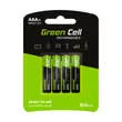 Kép 1/3 - Green Cell 4x akkumulátor újratölthető elem AAA HR03 800mAh