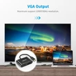 Obraz 3/4 - Choetech HUB-M17 2 v 1 USB C konvertor HDMI VGA USB C