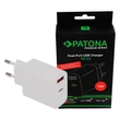 Obraz 1/5 - PATONA Premium PD18W Adaptér 5V/3.0A 9V/2.0A 12V/1.5A A 1xUSB-C 1xUSB-A PD3.0 QC3.0 biely