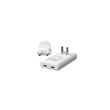 Kép 3/5 - Berenstargh 65W GaN lapos adapter gyors töltő 2x USB-C PD 3.0 & QC 3.0 fehér EU/US/CAN számára
