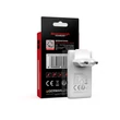 Kép 5/5 - Berenstargh 65W GaN lapos adapter gyors töltő 2x USB-C PD 3.0 & QC 3.0 fehér EU/US/CAN számára
