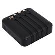 Kép 3/4 - PATONA Powerbank Pocket4C 10000mAh 4 integrált töltőkábellel USB Micro-USB USB-C Lightning