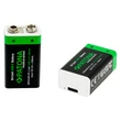 Obraz 2/5 - PATONA Premium USB-C 2x 9 Volt blokové batérie 6F22 Lítium 3600mWh 1.5V nabíjateľné s 1 na 2 USB-C nabíjacím káblom