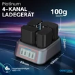 Kép 2/3 - PATONA Platinum USB-C PD QC 4-csatornás gyors töltő Canon LP-E6 / LP-E6N / LP-E6NH / LP-E6P számára