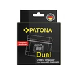 Kép 5/5 - PATONA Dual Töltőtok az Insta360 X5 1/CP5/31/55-2-hez, USB-C kábellel együtt