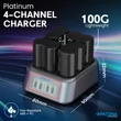 Kép 4/6 - PATONA Platinum USB-C PD/QC 4-Port Gyors Töltő Fuji NP-W235-höz