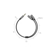 Obraz 5/6 - UgreenXXX 3,5 mm mini jack AUX distribučný kábel 20 cm - strieborný (10532)