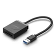 Kép 1/6 - Ugreen USB 3.0 SD / micro SD kártyaolvasó - Fekete (20250)