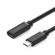 Kép 1/6 - Ugreen USB Type C 3.1 (anya) - USB Type C 3.1 (apa) hosszabbító kábel 0,5 m - Fekete (40574)