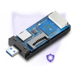 Obraz 6/6 - UgreenXXX USB 3.0 čítačka kariet SD / micro SD - sivá (50541)