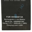 Kép 3/7 - VHBW rádió csere akkumulátor Motorola HKLN4440B, HKNN4013A, BT110, BT90 készülékhez - 2000 mAh 3,7 V Li-polimer