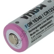 Kép 2/7 - VHBW univerzális csere akkumulátor a 16340, DL123A, CR123R, CR17335, CR17345, CR123A típusokhoz – 800 mAh 3,6 V Li-Ion