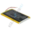 Kép 5/7 - VHBW babaőrző elem csere csecsemő optikához SP554478 - 2400 mAh 3,7 V Li-polimer