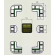 Kép 2/2 - SolarFam 7 darabos napelem rögzítő készlet, ragasztós konzolok, fehér