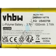 Kép 3/7 - VHBW MP3-lejátszó csere akkumulátor Sony US453759-hez - 1000 mAh 3,7 V Li-polimer