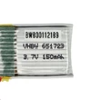 Kép 3/7 - VHWB Modellkészítő eszköz, RC akkumulátor JJRC H20, H20H / Syma S8-hoz – 150 mAh 3,7 V Li-polimer, 2 tűs Walkera