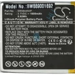 Kép 3/7 - VHBW GPS csere akkumulátor Becker SR584450P-hez - 1600mAh, 3,7V