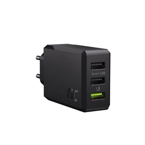 3-port charger GC ChargeSource3 3xUSB 30W with fast charging Ultra Charge i Smart Charge