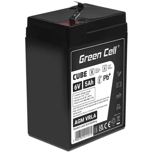 Green Cell CUBE AGM batéria IP54 6V 5Ah VRLA Gel hlboký cyklus, skúter, kosačka, loď, traktor