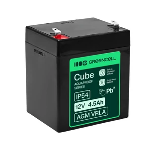 Greencell AGM VRLA 12V 4.5Ah bezúdržbová batéria pre pokladne, hračky, fotoaparáty (90x70x106mm)