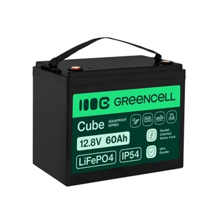 Green Cell CUBE LiFePO4 60Ah 12.8V 768Wh lítium-vas-foszfát akkumulátor UPS-hez, Elektromos motorokhoz, lakókocsihoz, felvonókhoz