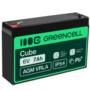 Green Cell AGM Battery 6V 7Ah