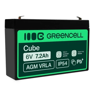 Green Cell AGM batéria 6V 7,2Ah