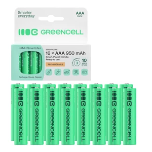 Green Cell 16x AAA HR03 950mAh Battery