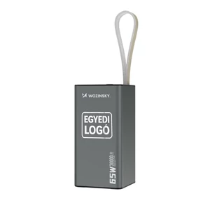 WOZINSKY POWERBANK K65+ 65W 30000mAh 2x USB-C, 1x USB-A 65W - čierna S JEDINEČNÝM LOGOM