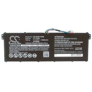 Cameron Sino 3000mAh Acer TravelMate B115-M,TravelMate B115-MP,Chromebook 11,Aspire E3-111,Aspire E3-112,Aspire E3-112M,Aspire E5-721,Aspire E5-731,Aspire E5-731G,Aspire E5-771 akkumulátor / akku