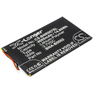 Cameron Sino 4000mAh for Barnes & Noble NOOK HD 7 tablet,BNRV400,BNTV400 Battery