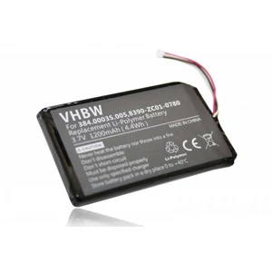 Výmena batérie VHBW GPS pre Navigon 384.00035.005, 8390-ZC01-0780 - 1200mAh, 3,7V