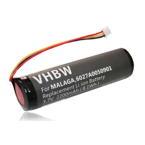 Výmena batérie VHBW GPS pre TomTom MALAGA, 6027A0131301, 6027A0050901, L5 - 2200mAh, 3,7V