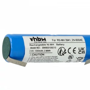 VHBW Electric Toothbrush Battery Replacement for 4717, Cd 9S-RWT05, 2N-600AE, 1103425149 - 1200mAh, 2.4V