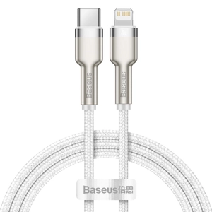 Baseus Cafule USB C - Lightning kábel, PD, 20W, 1m (fehér)