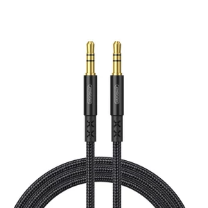 Joyroom stereo audio kábel AUX 3,5 mm mini jack, 1 m, čierny (SY-10A1)