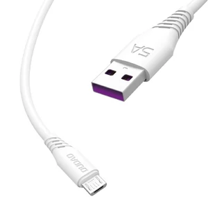 Dudao kábel USB / mikro USB kábel, 5A, 1m, fehér (L2M-1m-white)