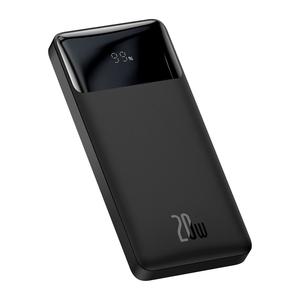Baseus Bipow digitális kijelzős Power bank 10000mAh, 20W, 2x USB / USB Type C / micro USB, Quick Charge AFC FCP, fekete (PPDML-L01)