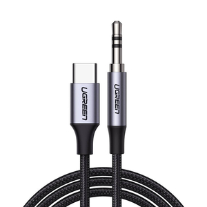 UGREEN CM450 USB-C - 3,5 mm AUX mini jack kábel, 1 m (fekete)