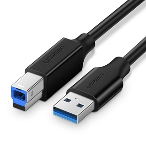 UGREEN US210 USB 3.0 - USB-B kábel nyomtatóhoz, 1m (fekete)