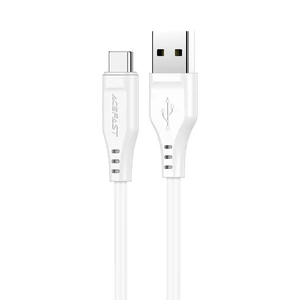 Acefast USB - USB Type C kábel, 1,2m, 3A, biely (C3-04-A-C-white)