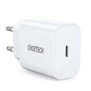 Choetech USB Type C PD fali töltő 20W, fehér (Q5004-V4-EU-WH)