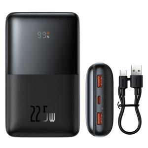 Baseus Pro 20000 mAh 22.5 W Powerbank, 2xUSB Type A - 1xUSB Type C, 3A, 0.3 m cable, black (PPBD040301)