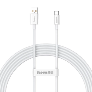 Baseus Superior Series kábel USB-ről USB-C-re, 100W, PD, 2m (fehér)