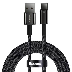 Baseus Tungsten Gold kábel USB-ről USB-C-re, 100W, 1m (fekete)