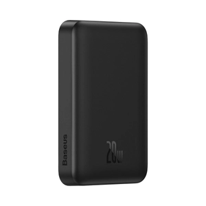 Baseus Magnetic Mini Power Bank MagSafe 15W / PD QC 20W 10000mAh fekete (Overseas Edition) + Xiaobai sorozatú USB-C kábel - USB-C 60W 3A 0.5m Fekete