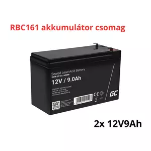 APC APCRBC161 helyettesítő akkumulátor csomag (2x 12V 9Ah)