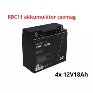 APC RBC11 helyettesítő akkumulátor csomag (4x 12V 18Ah)